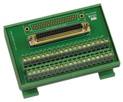 DIN rail terminal block to DB37 adapter