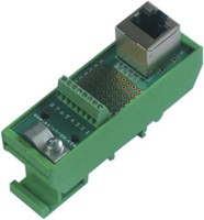 DIN RAIL mount RJ45 to terminal block